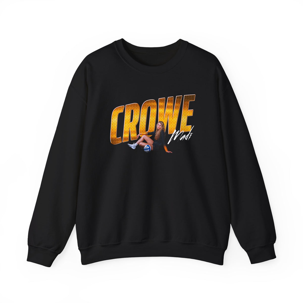 Madi Crowe Cursive Combo Colored Crewneck Sweatshirt