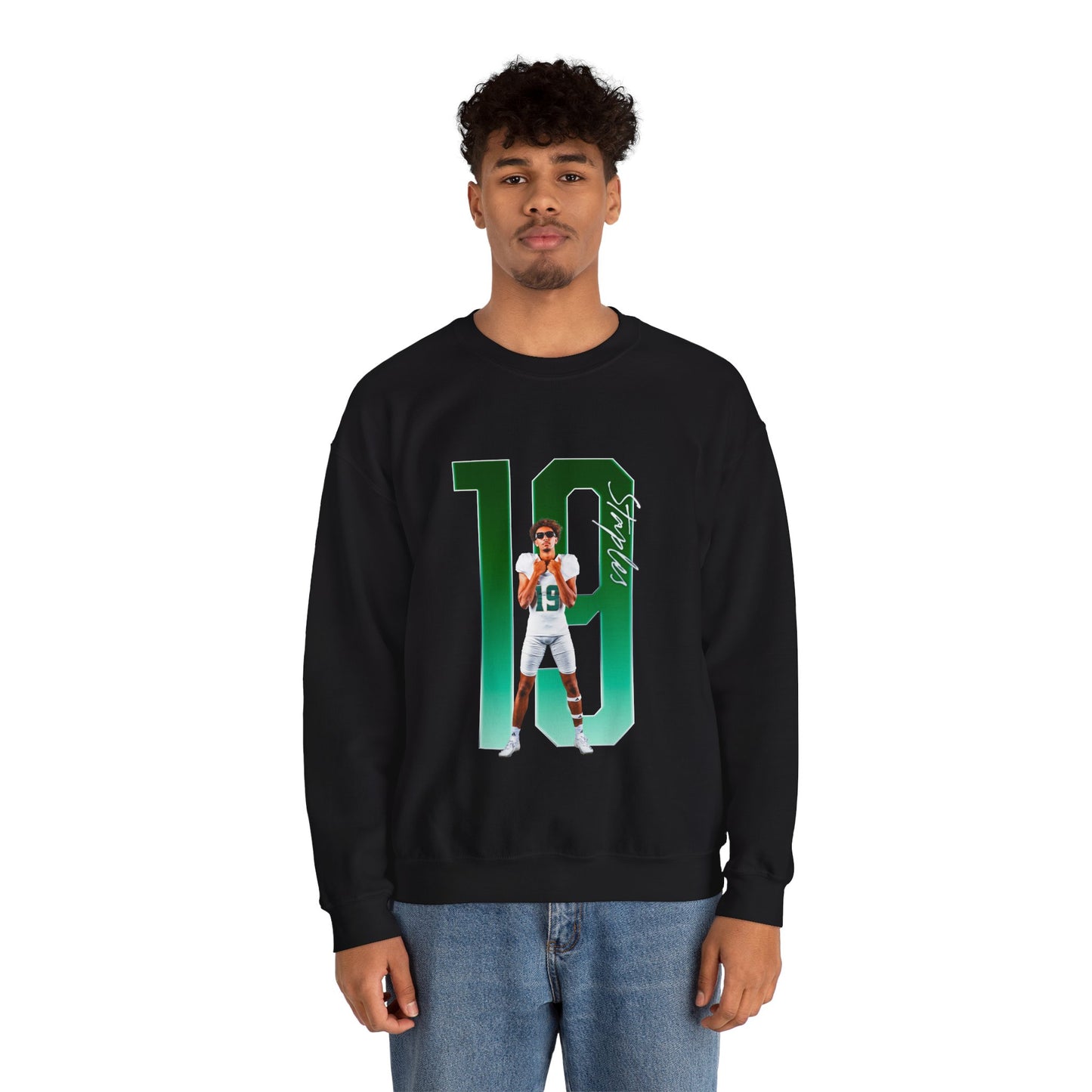 Berell Staples Player Icon Number Crewneck Sweatshirt