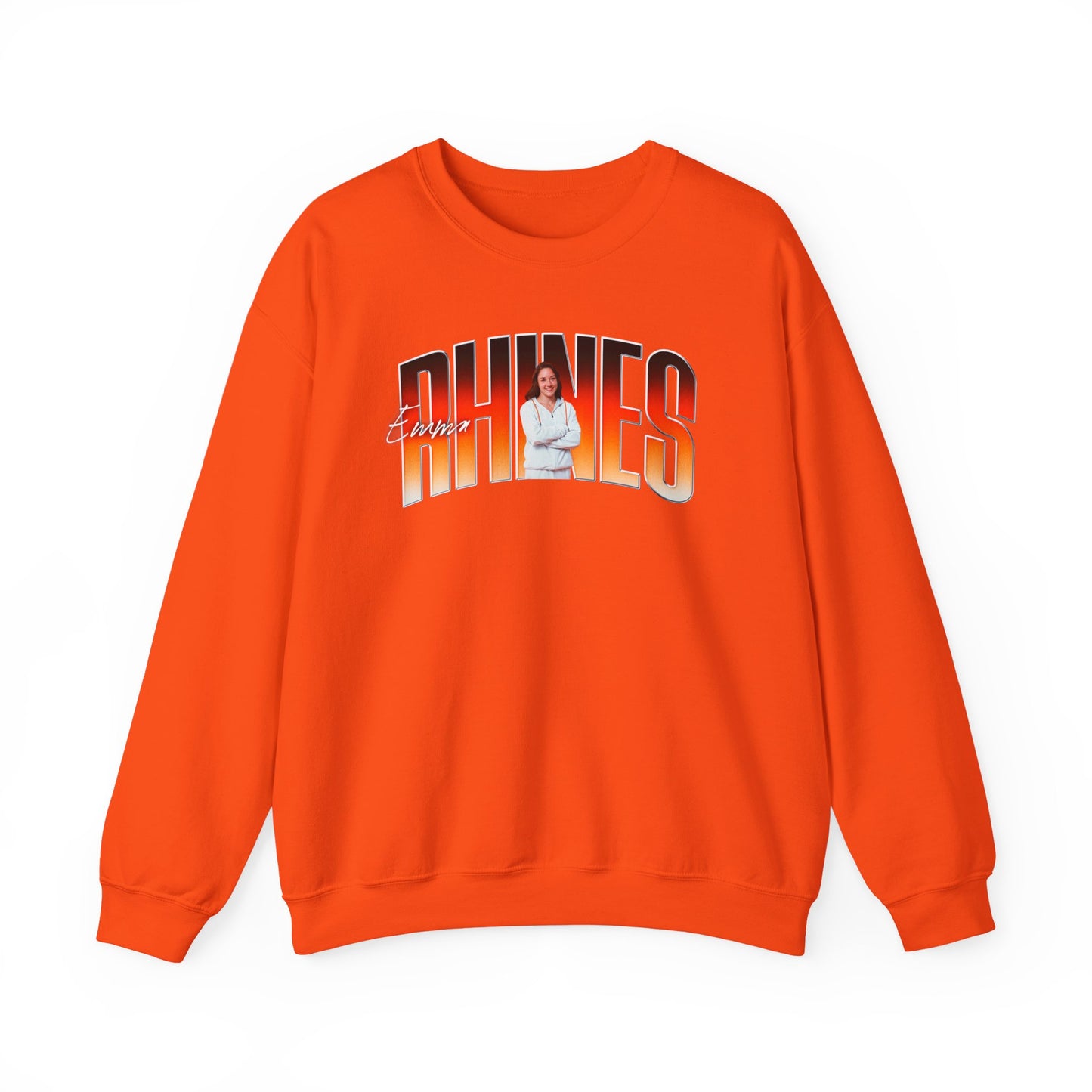 Emma Rhines Big Last Name Crewneck Sweatshirt