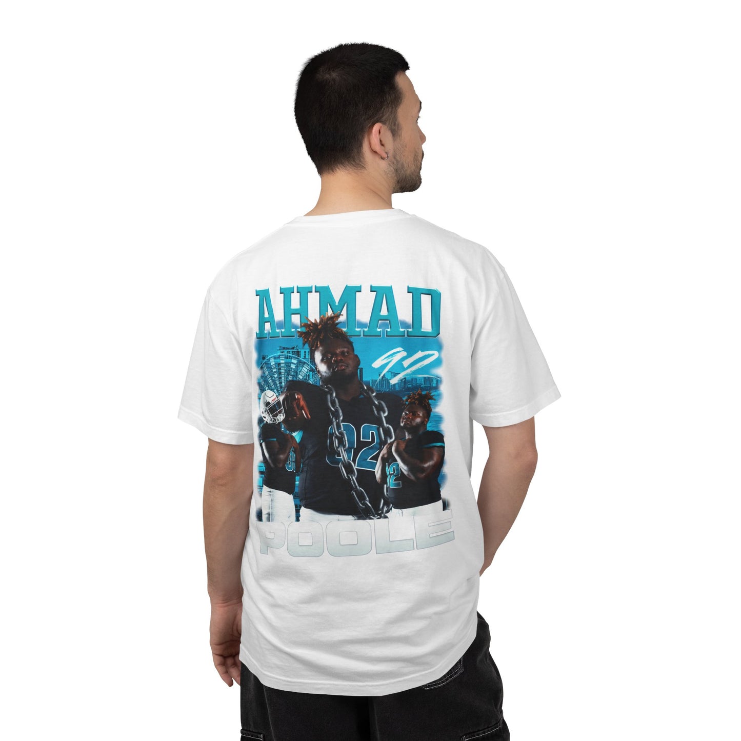 Ahmad Poole Logo Front & Back Premium Tee