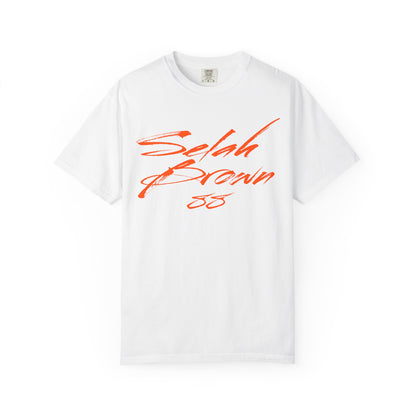 Selah Brown Cursive Name & Number Premium Tee
