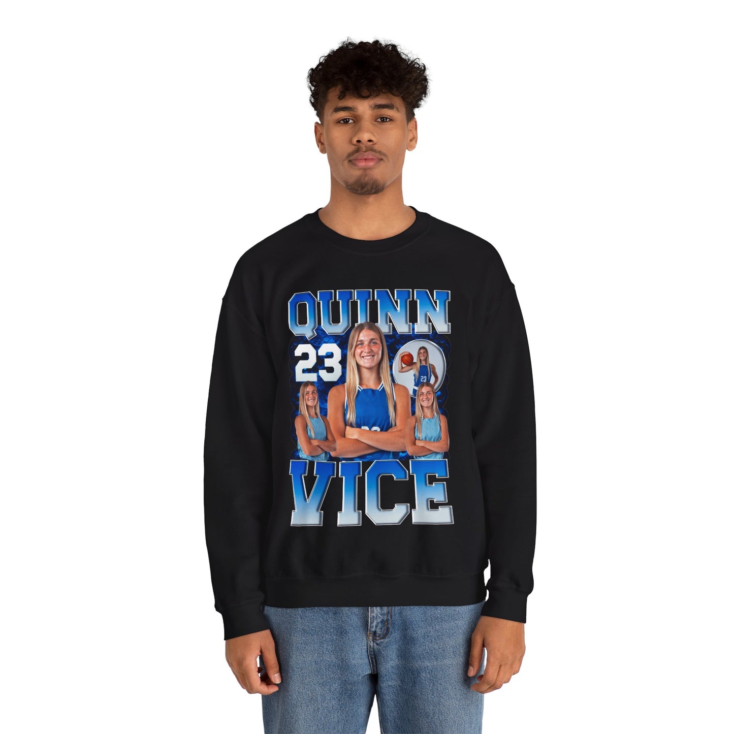 Quinn Vice Hombre Combo Crewneck Sweatshirt