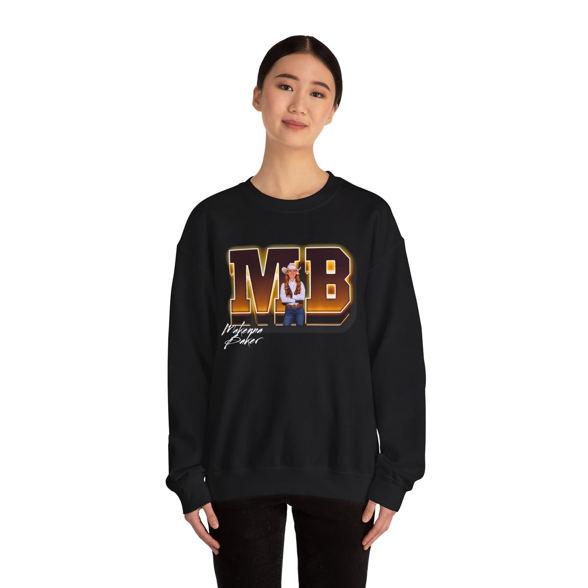 Makenna Baker Big Initials Crewneck Sweatshirt