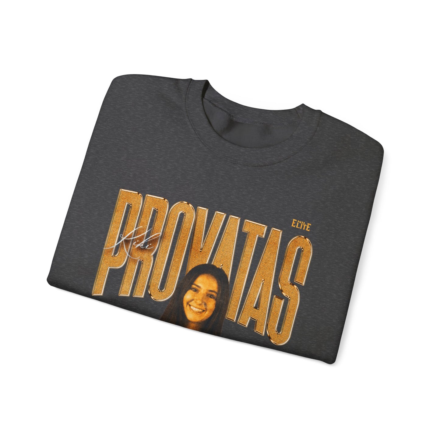Kiki Provatas Faded Glory Crewneck Sweatshirt