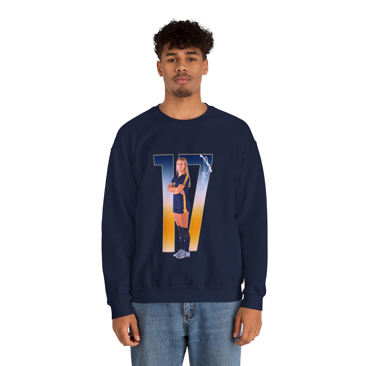 Madi Bass Player Icon Number Crewneck Sweatshirt