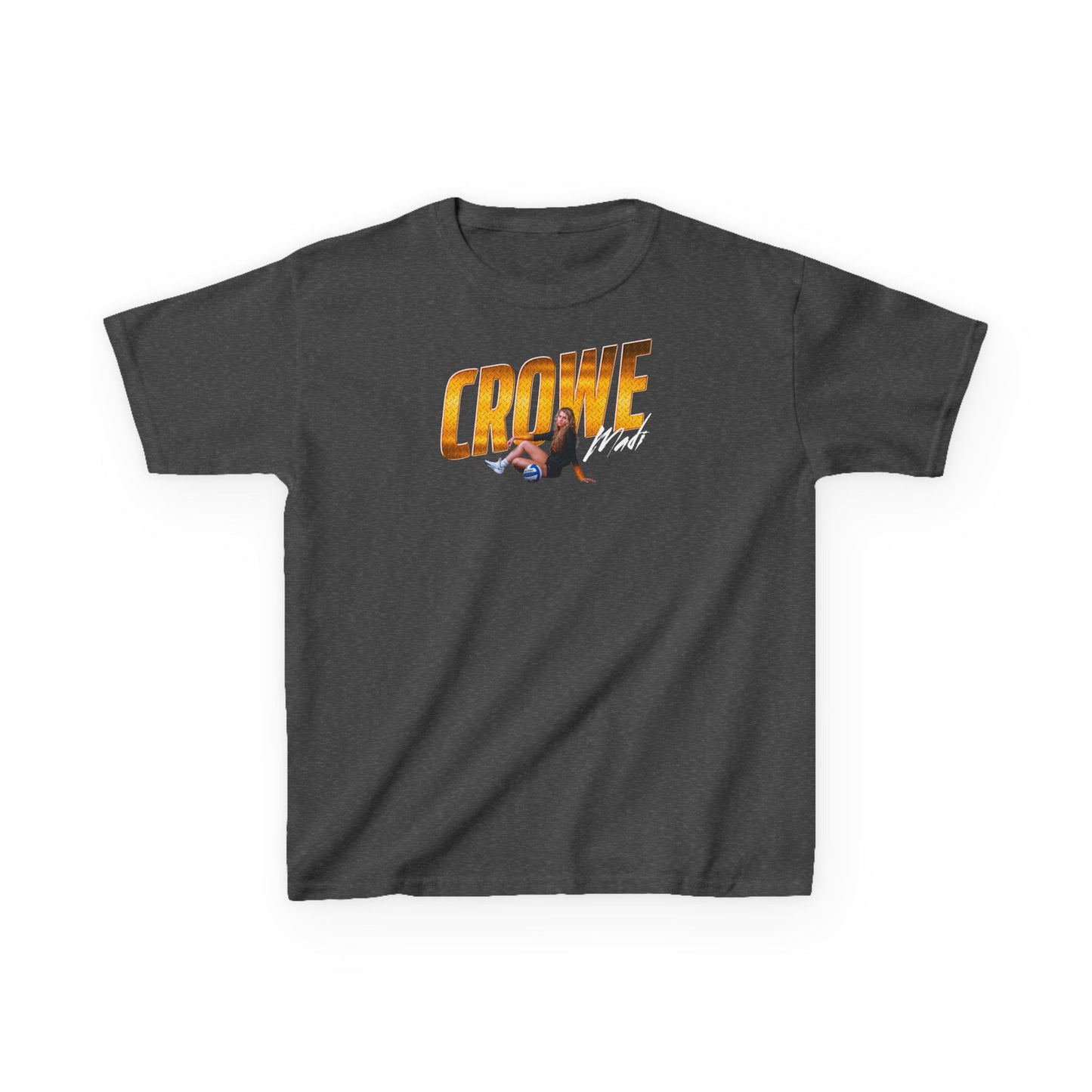 Madi Crowe Cursive Combo Colored Kids Tee