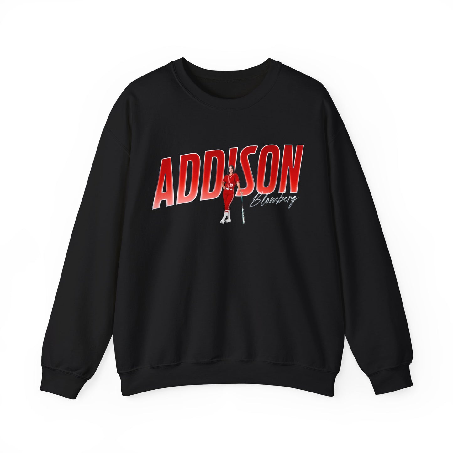 Addison Blomberg Cursive Combo Crewneck Sweatshirt
