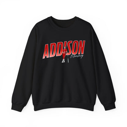 Addison Blomberg Cursive Combo Crewneck Sweatshirt