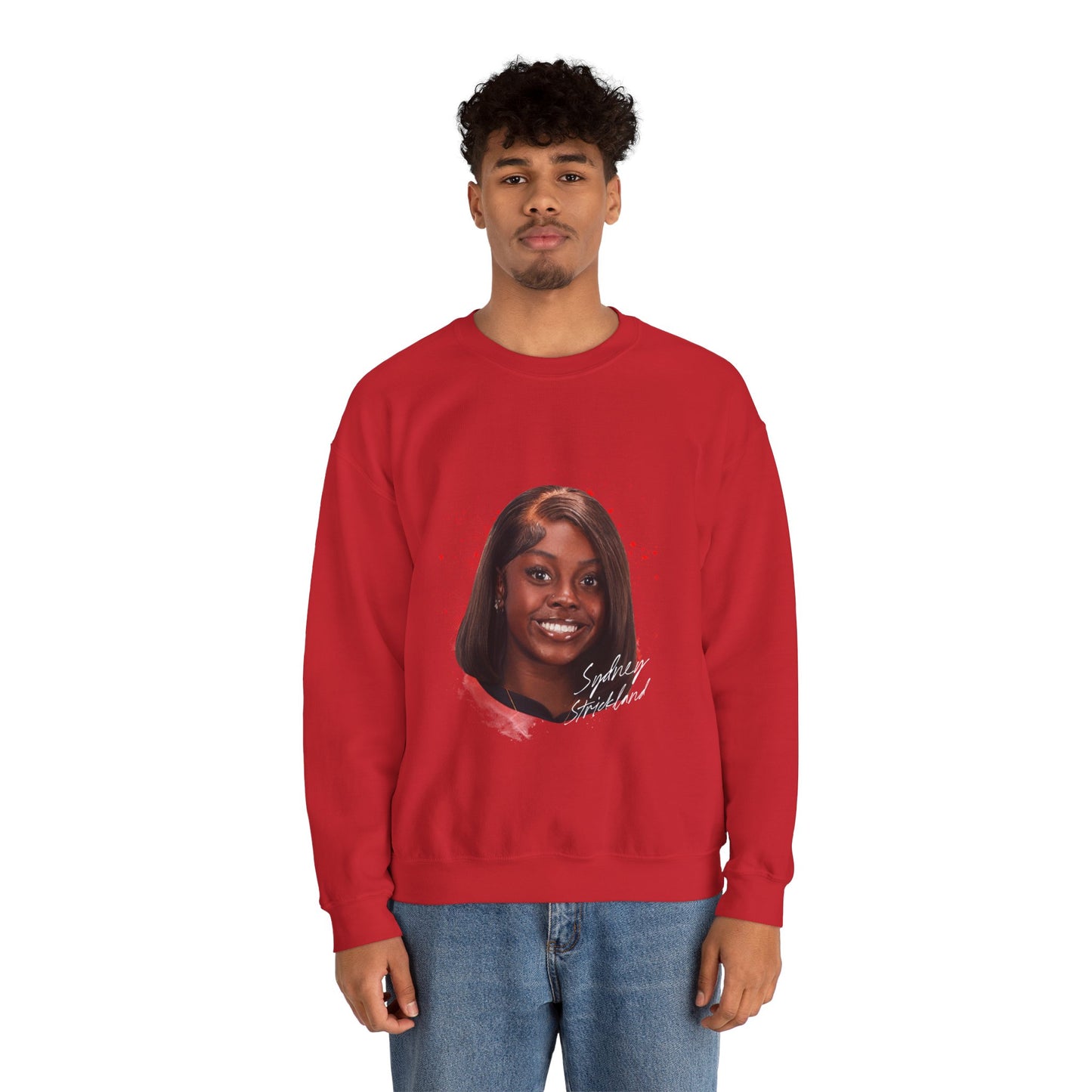 Sydney Strickland Big Head Crewneck Sweatshirt