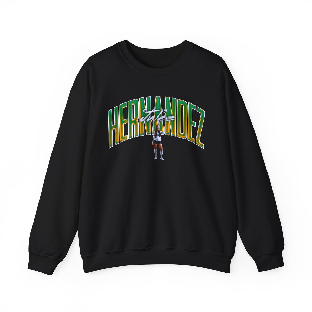 Jules Hernandez Cursive Name & Number Crewneck Sweatshirt