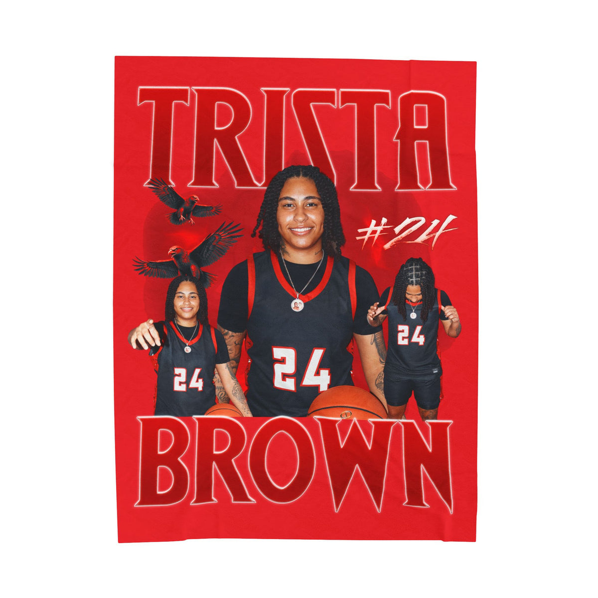 Trista Brown 60"-80" Plush Blanket