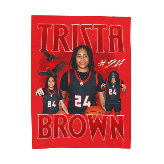 Trista Brown 60"-80" Plush Blanket