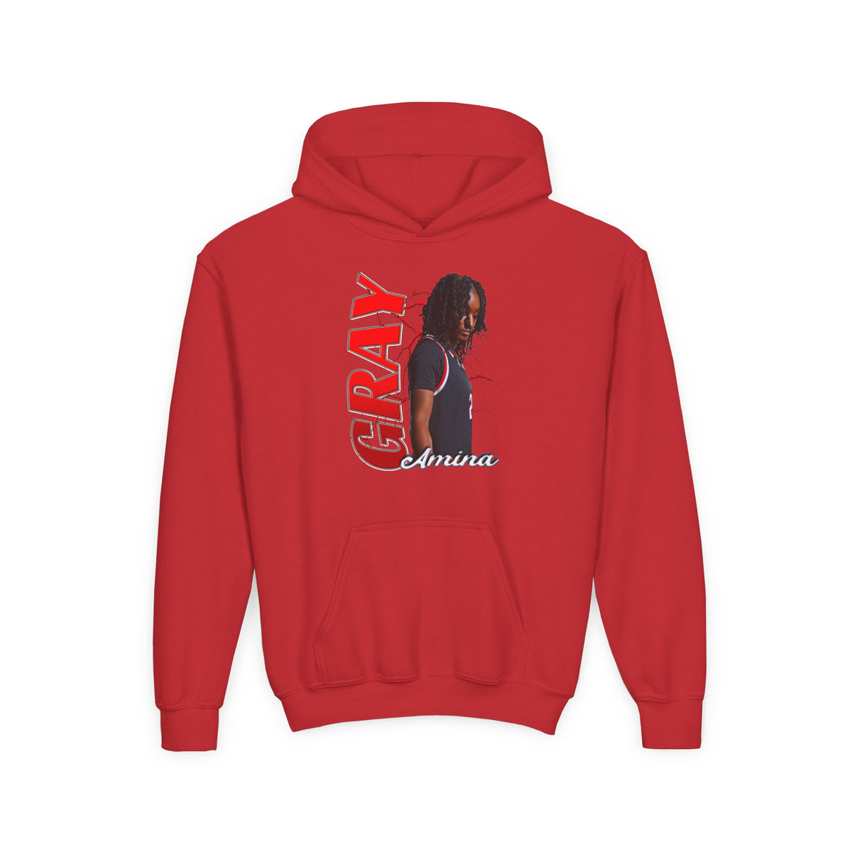 Amina Gray Kids Hoodie