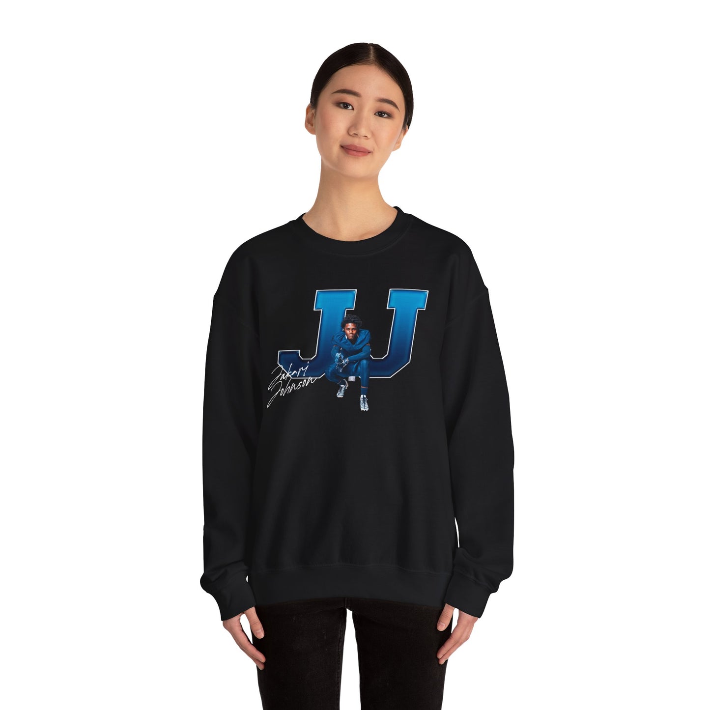 Jakari Johnson Big Initials Crewneck Sweatshirt