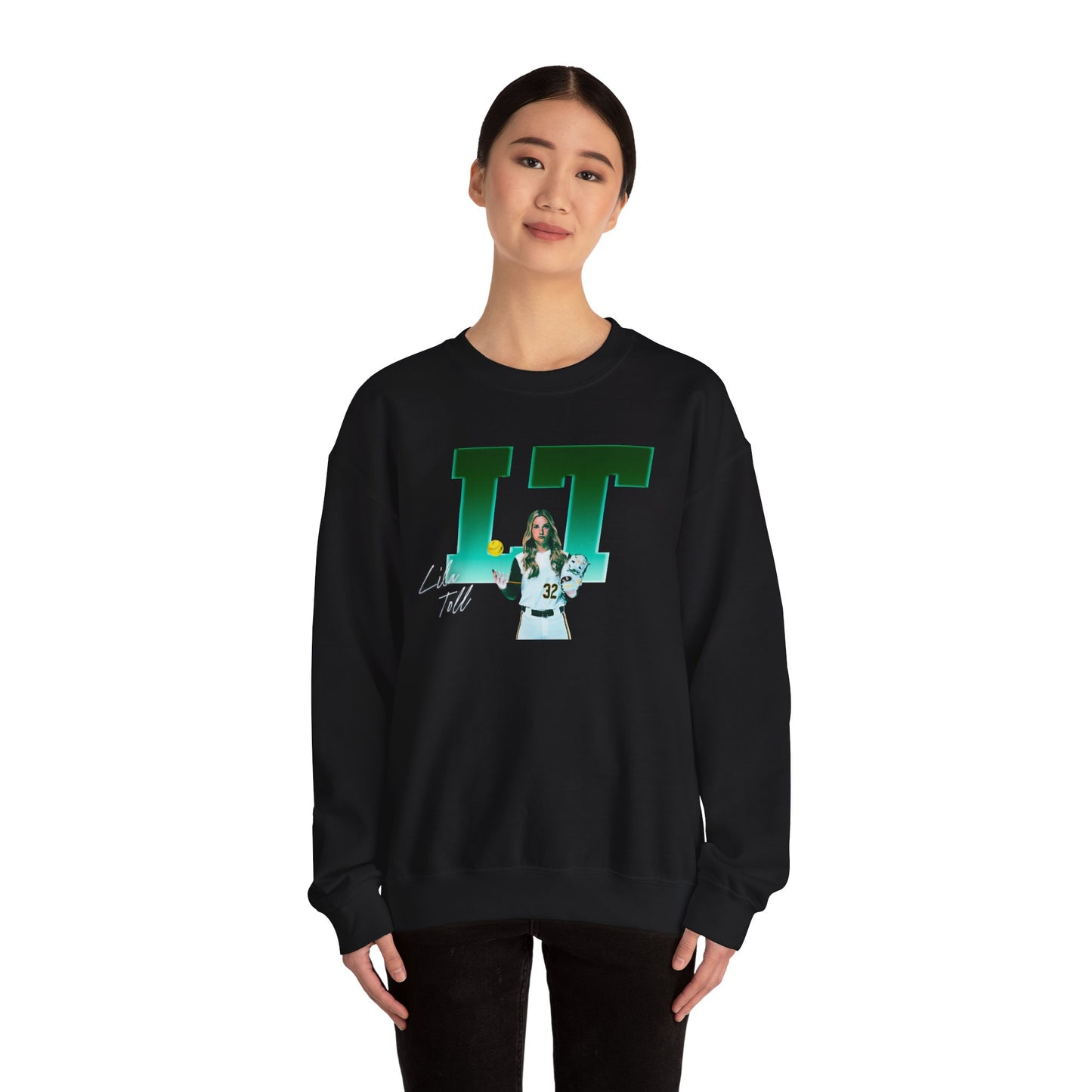 Lila Toll Big Initials Colored  Crewneck Sweatshirt