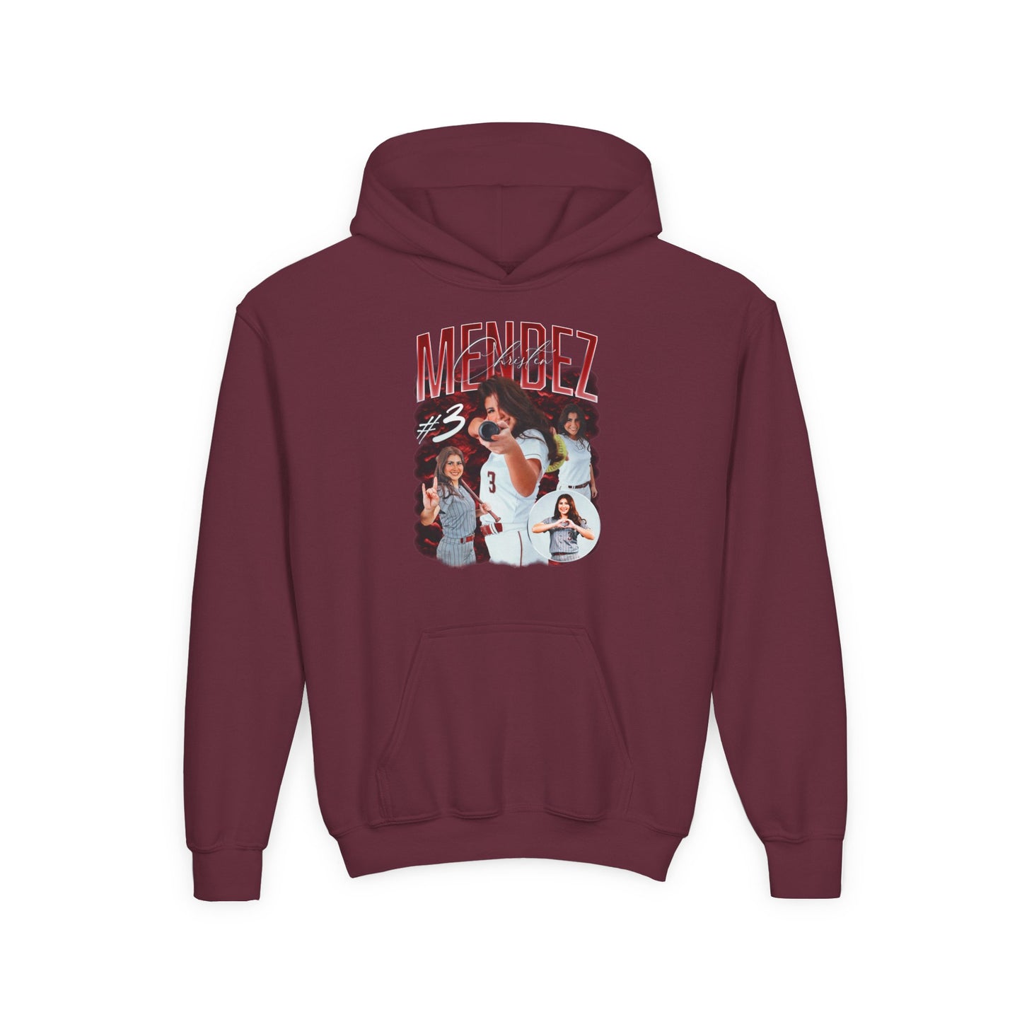 Christen Mendez Last Name Highlight Kids Hoodie