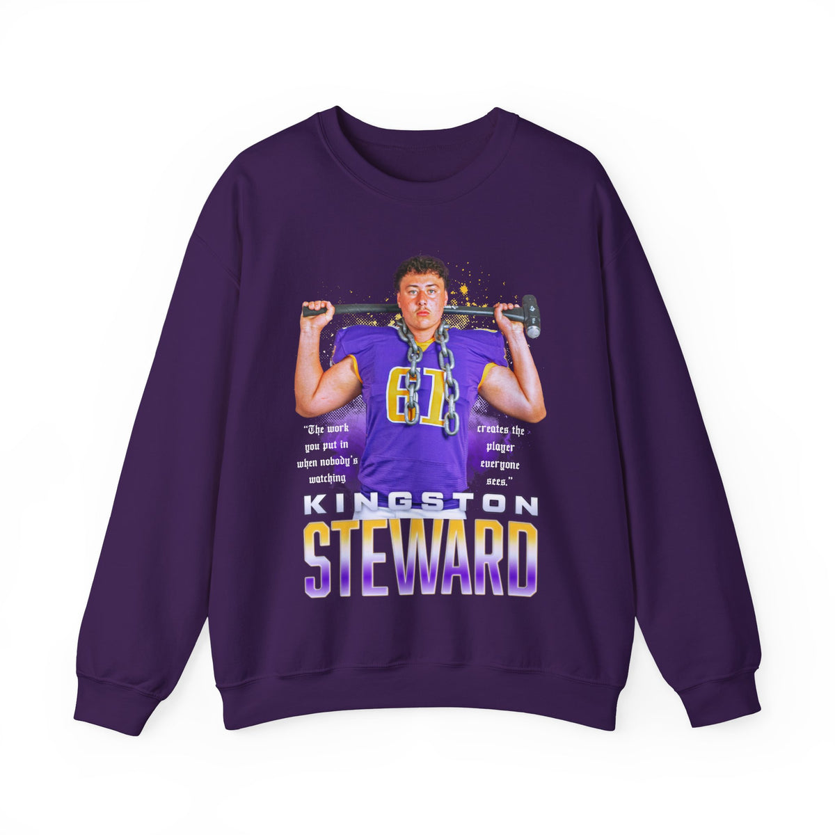 Kingston Steward Featured Quote Crewneck Sweatshirt