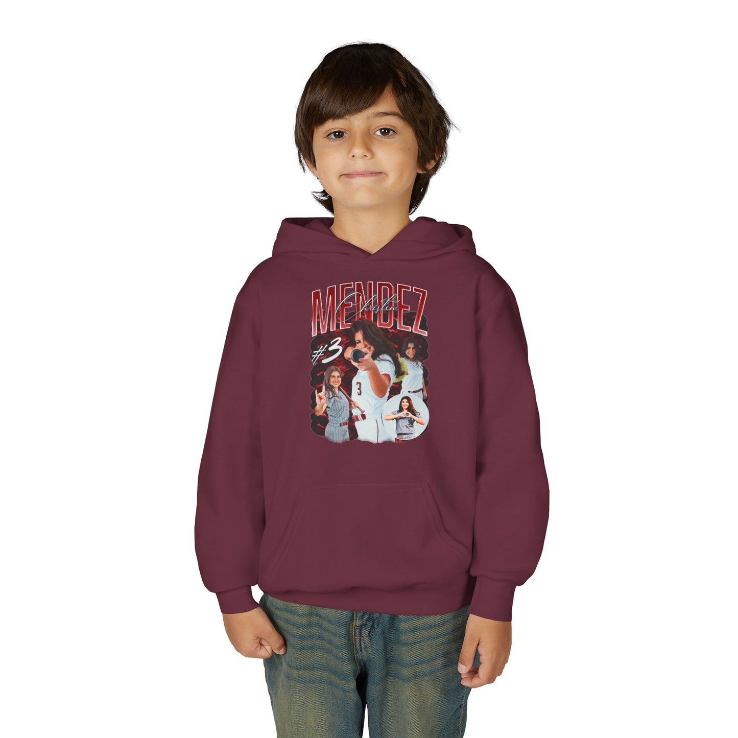 Christen Mendez Last Name Highlight Kids Hoodie