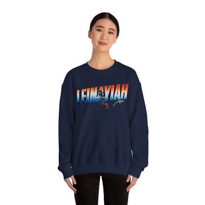 Leinayiah Jex Cursive Combo Colored Crewneck Sweatshirt