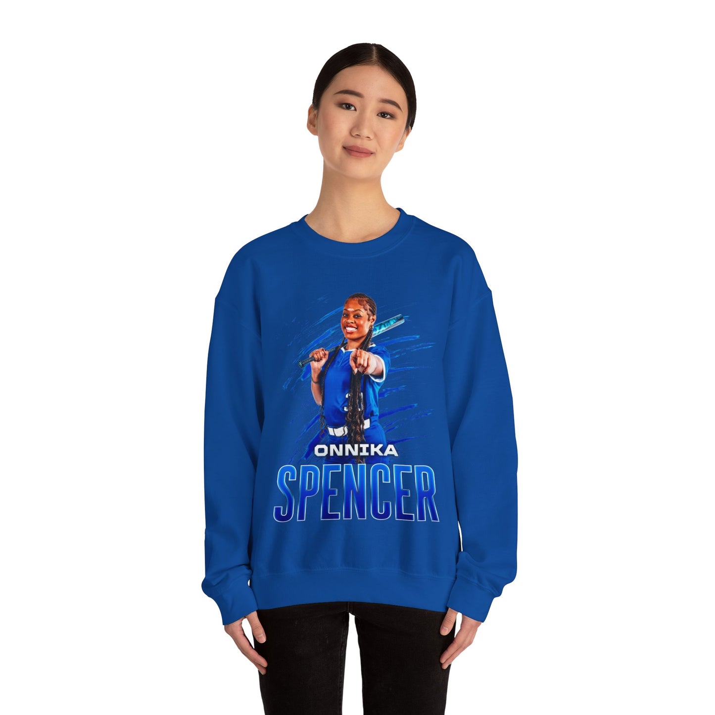 Onnika Spencer Name And Number Ombre Crewneck Sweatshirt