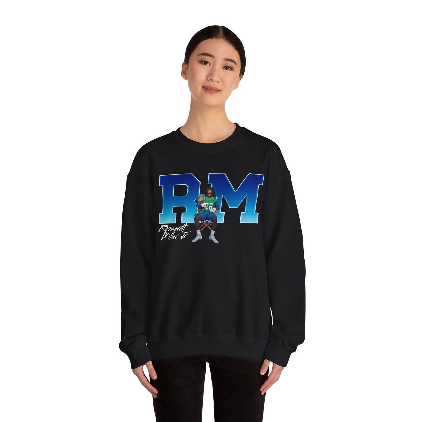 Roosevelt Miller Jr. Big Initials Colored Crewneck Sweatshirt