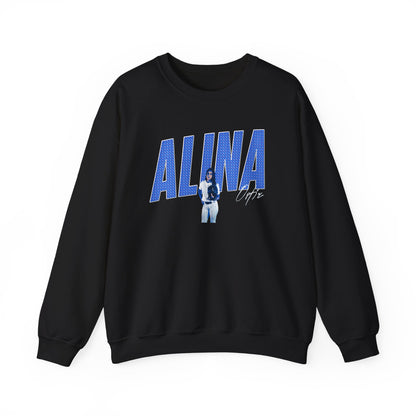 Alina Ortiz Cursive Combo Colored Crewneck Sweatshirt