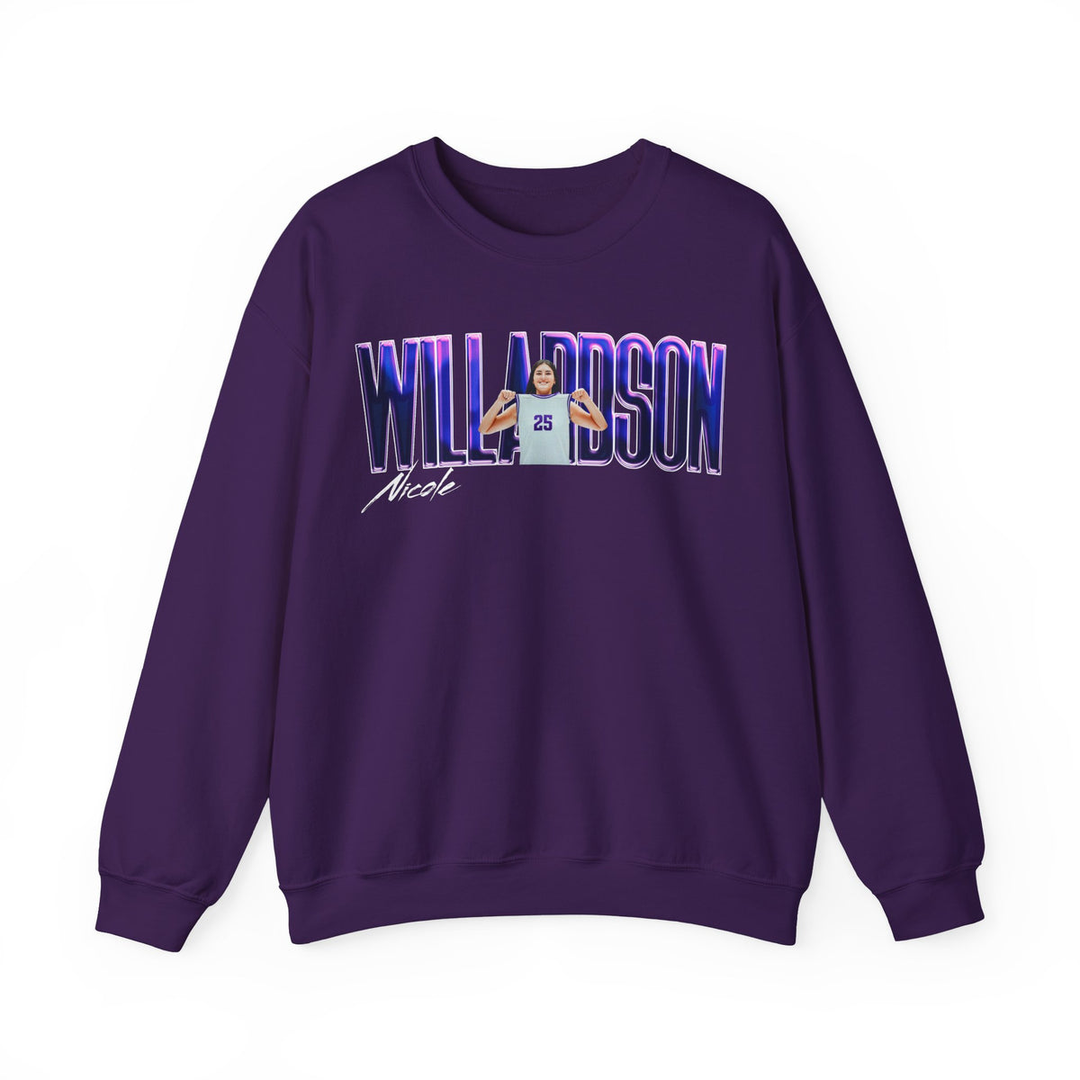 Nicole Willardson Big Last Name Crewneck Sweatshirt