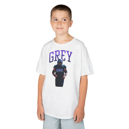 Uelese Grey Big Last Name Kids Tee