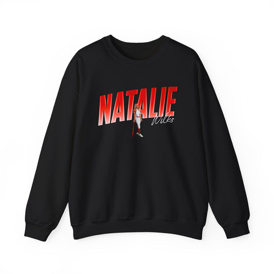 Natalie Wilks Cursive Combo Colored Crewneck Sweatshirt