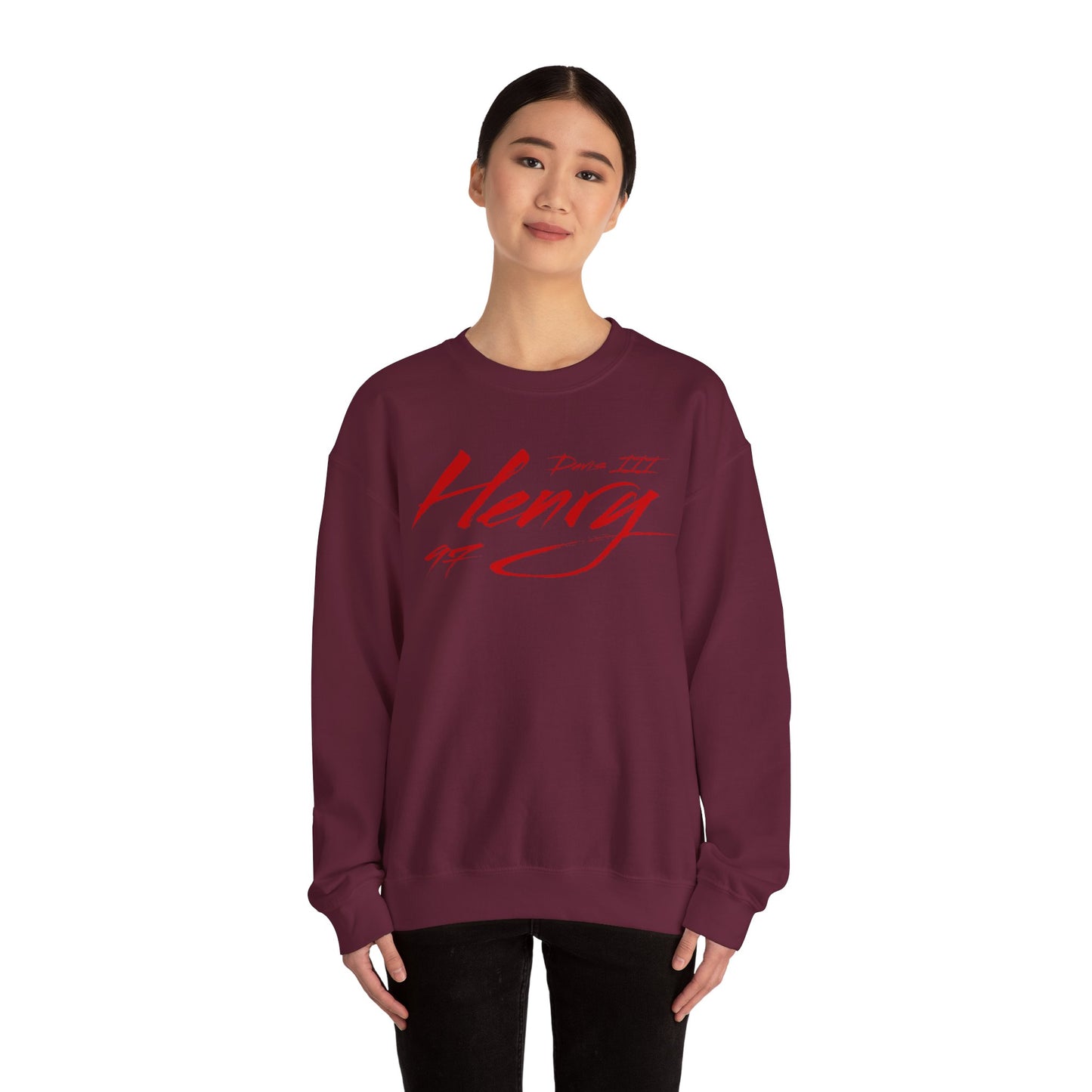 Henry Davis III Cursive Name & Number Crewneck Sweatshirt