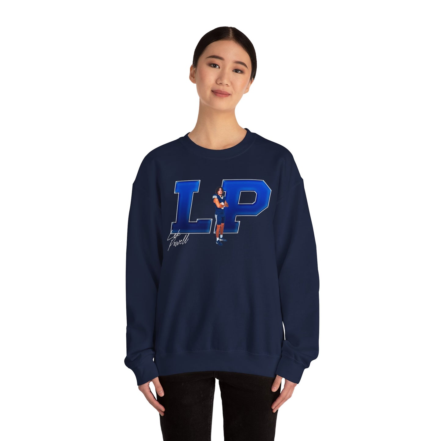 Lek Powell Big Initials Crewneck Sweatshirt