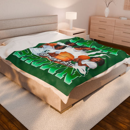 Taja Brown 60"-80" Plush Blanket