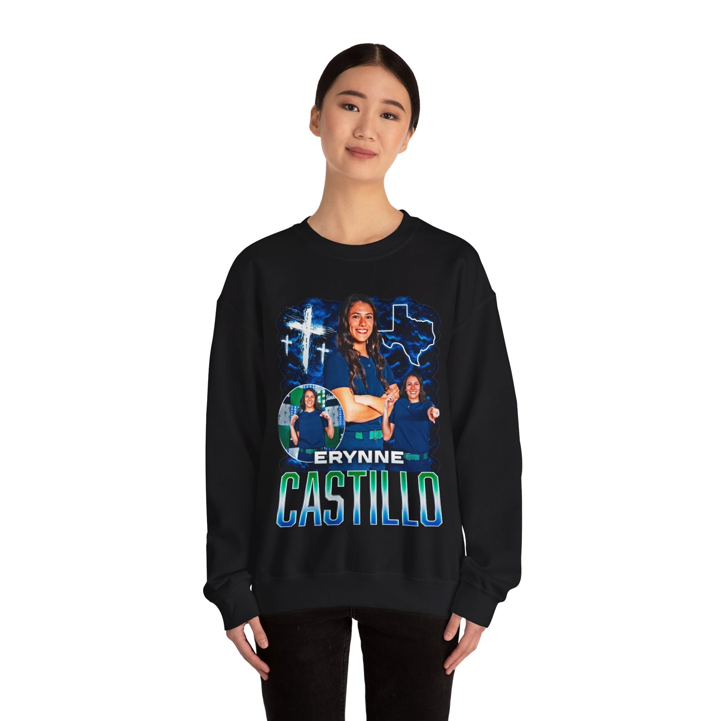 Erynne Castillo Faith Based Crewneck Sweatshirt