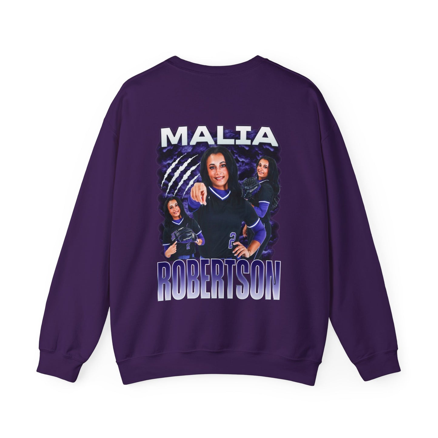 Malia Robertson Logo Front & Back Crewneck