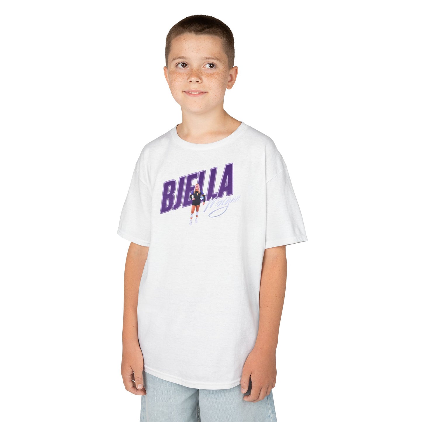 Morgan Bjella Cursive Combo Colored Kids Tee