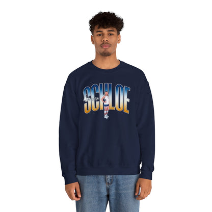 Lauren Schloe Curved Combo Colored Crewneck Sweatshirt