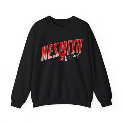 Carl Nesmith Cursive Combo Colored Crewneck Sweatshirt