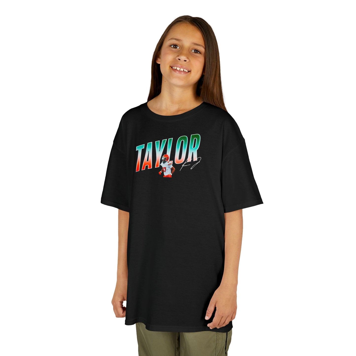 Kj Taylor Cursive Combo Kids Tee