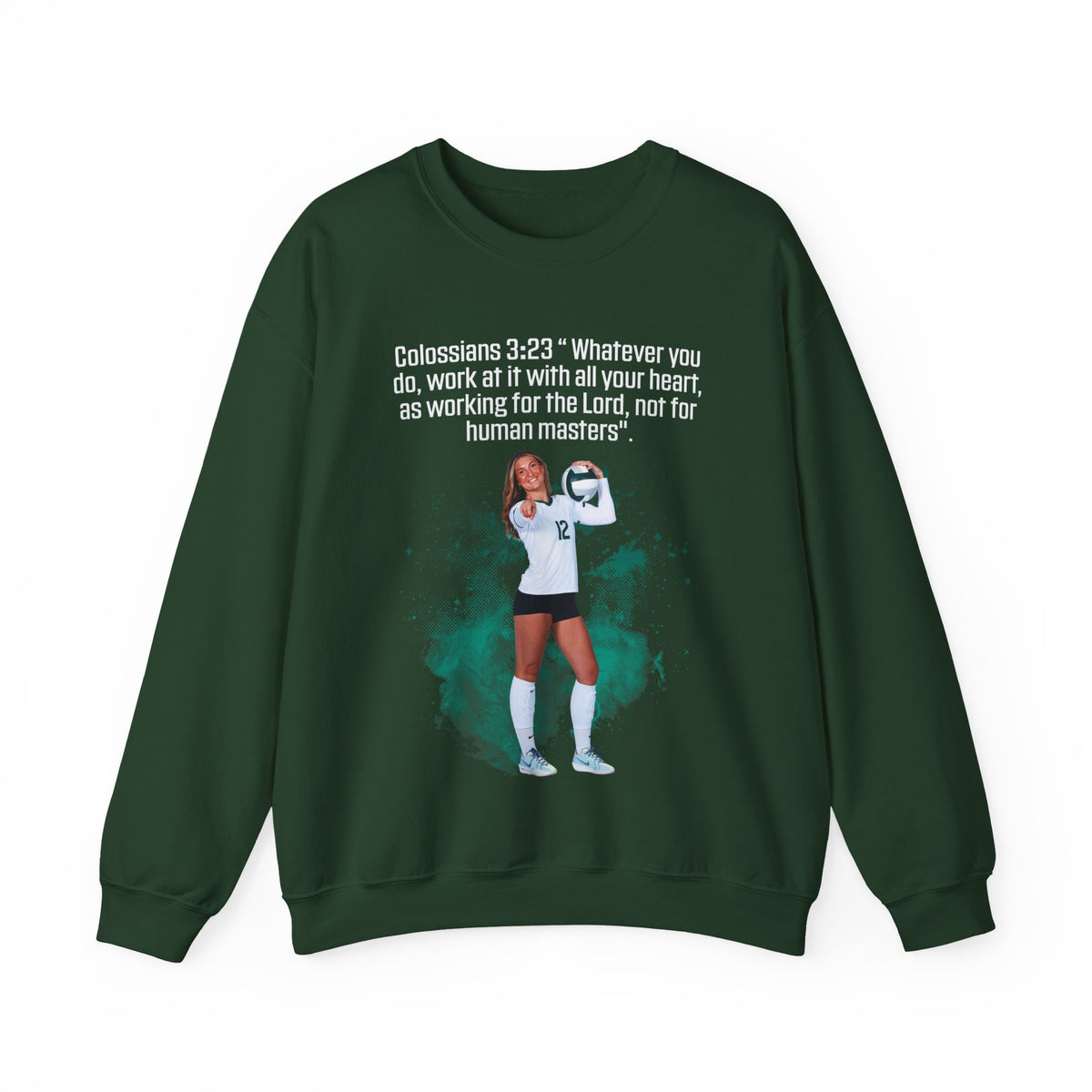 Isabela Haggard Athlete Quote Crewneck Sweatshirt