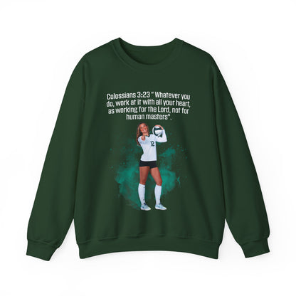 Isabela Haggard Athlete Quote Crewneck Sweatshirt