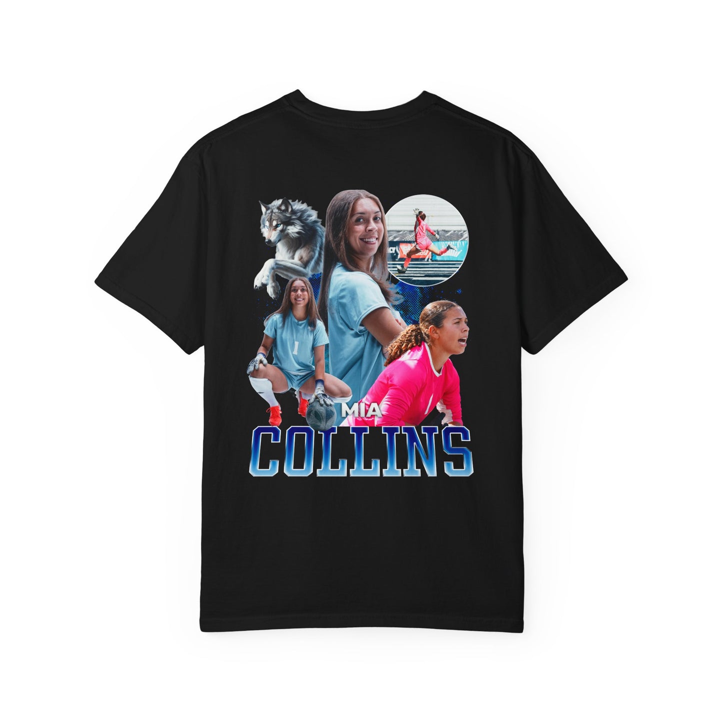 Mia Collins Logo Front & Back Premium Tee