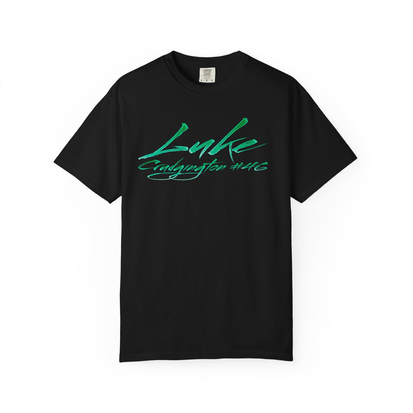Luke Crudgington Cursive Name & Number Premium Tee