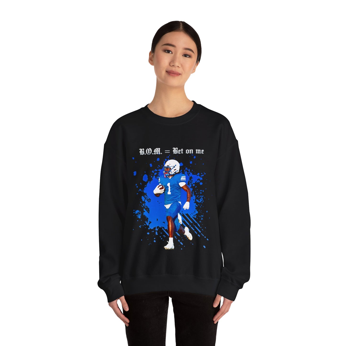 J'Marion Sanders Featured Quote Crewneck Sweatshirt