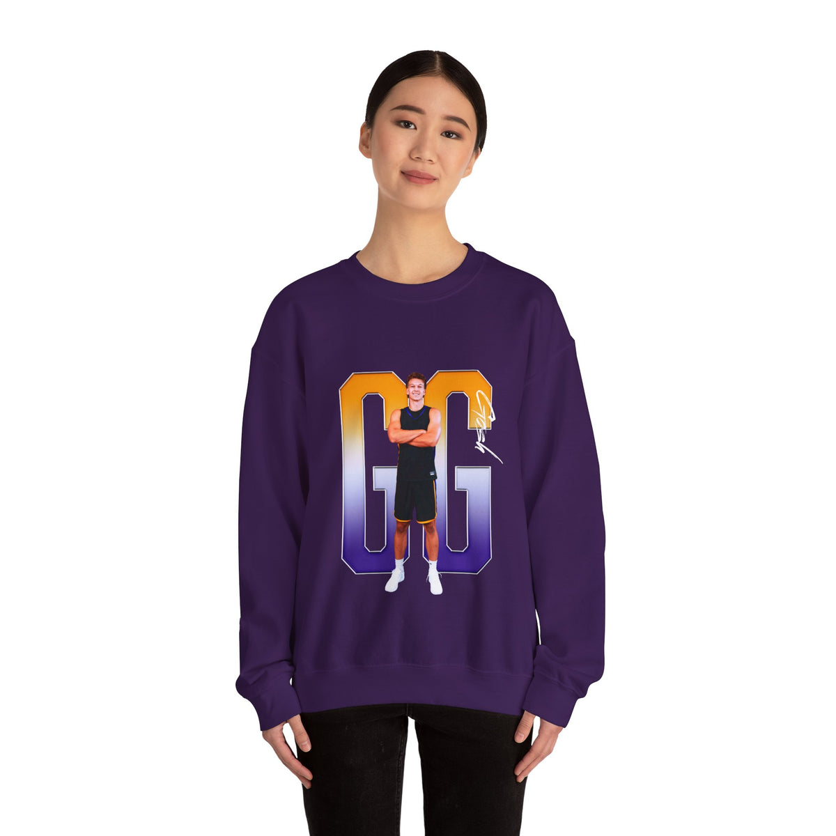 Ganden Gosh Player Icon Initials Crewneck Sweatshirt