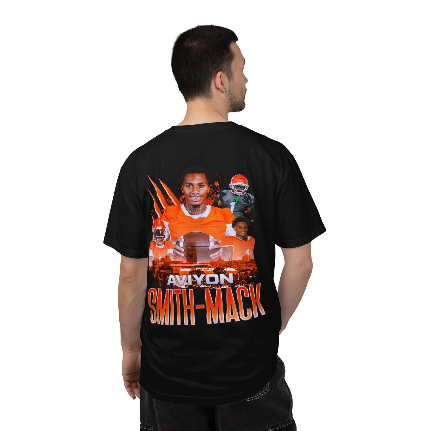 Aviyon Smith-Mack Logo Front & Back Premium Tee