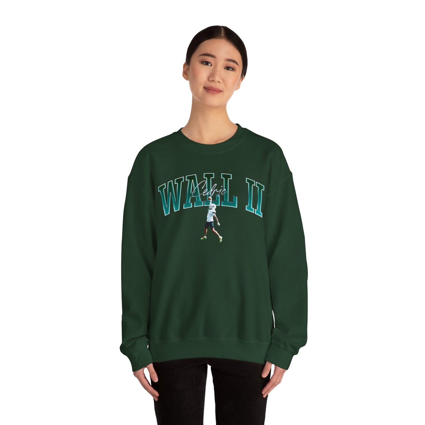Cedric Wall II Curved Combo Colored Crewneck Sweatshirt