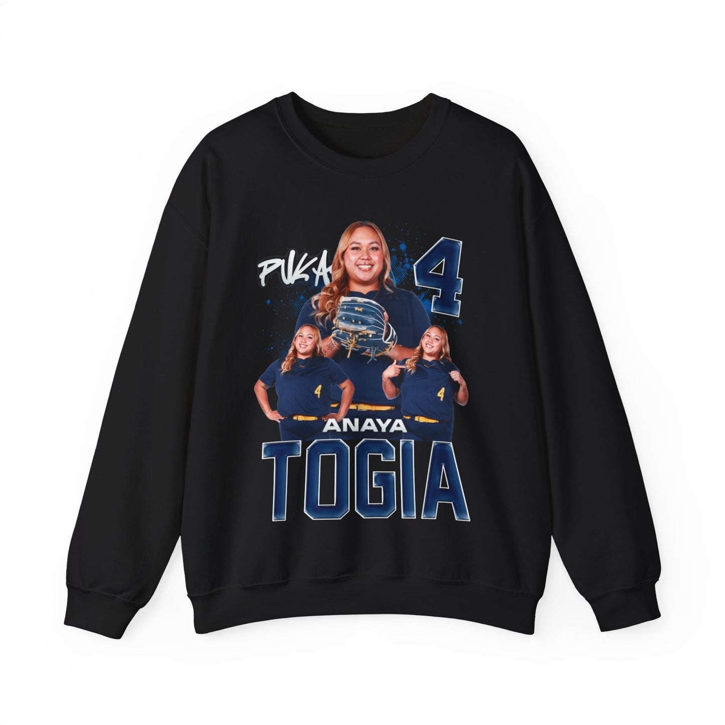 Anaya Togia Name & Number Ombre Crewneck Sweatshirt