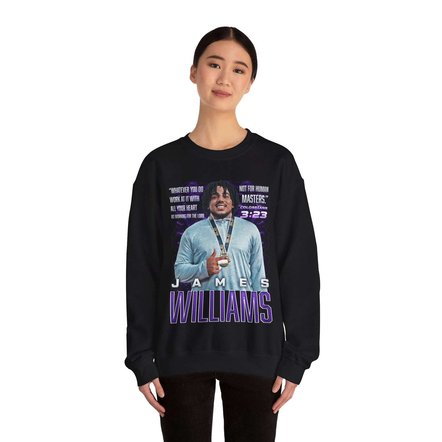 James Williams Featured Quote Crewneck Sweatshirt