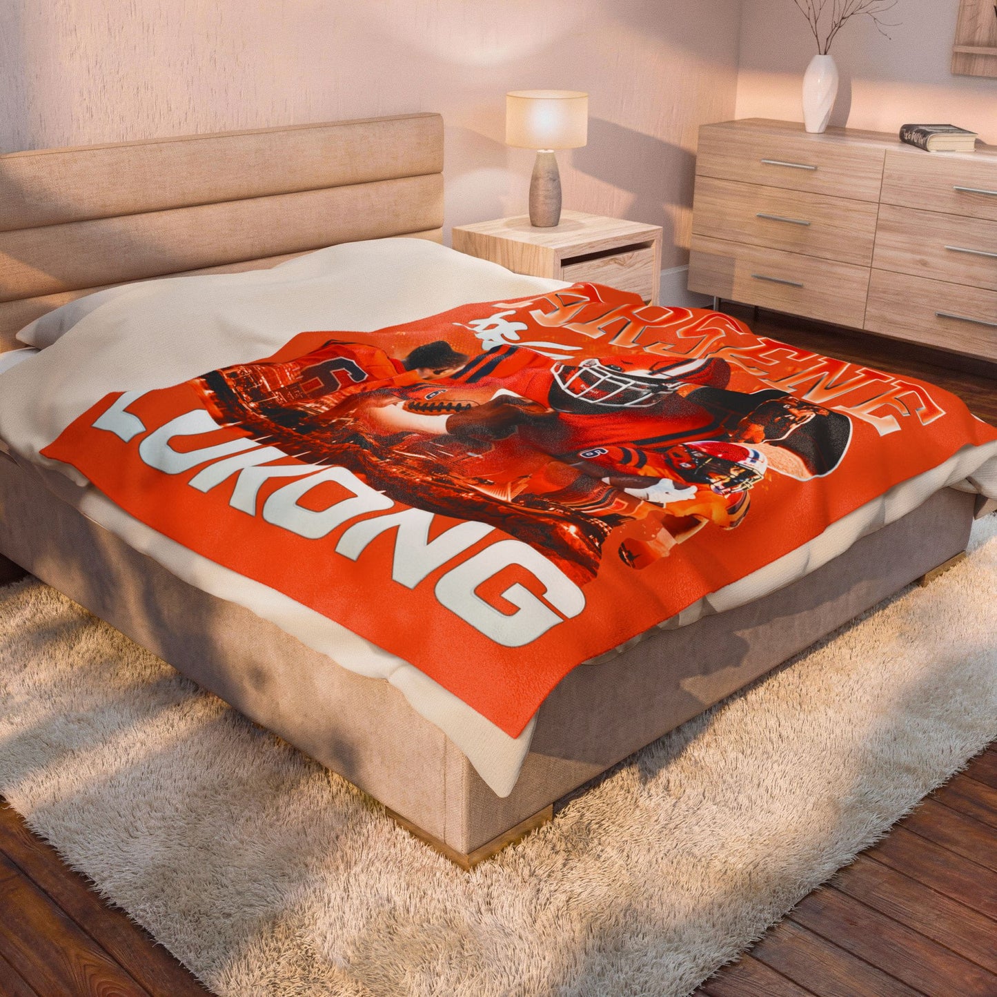 Arsene Lukong 60"-80" Plush Blanket