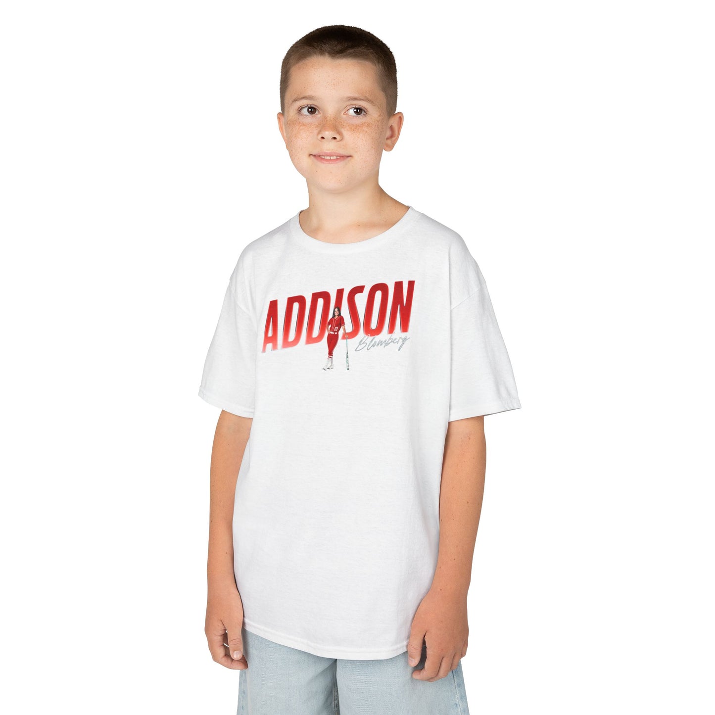 Addison Blomberg Cursive Combo Kids Tee